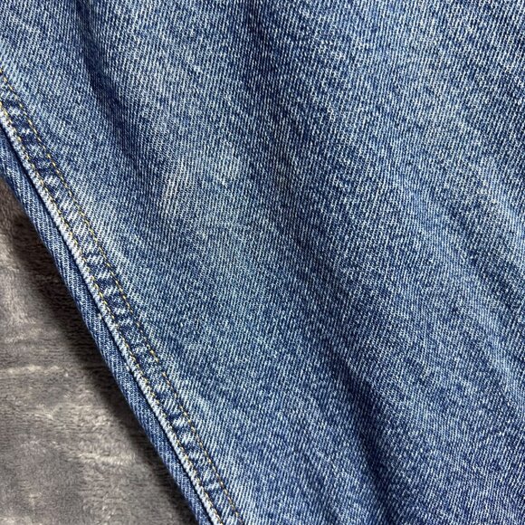 Carhartt Men's Relaxed Fit Flannel-Lined Jeans 40x30 Blue Denim AS IS Work Jeans - Picture 11 of 13